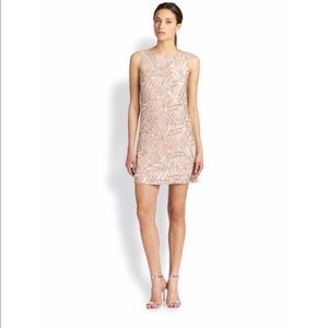 Alice + Olivia sequin dress (blush pink)